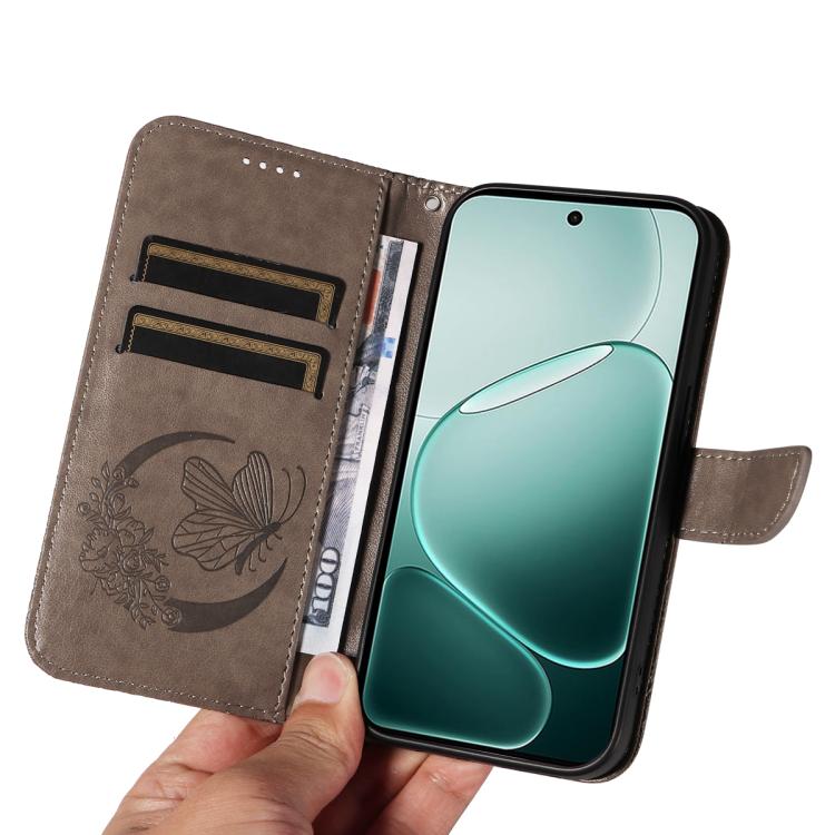 For OPPO A6 Pro 4G / 5G Global Swallowtail Butterfly Embossed Leather Phone Case