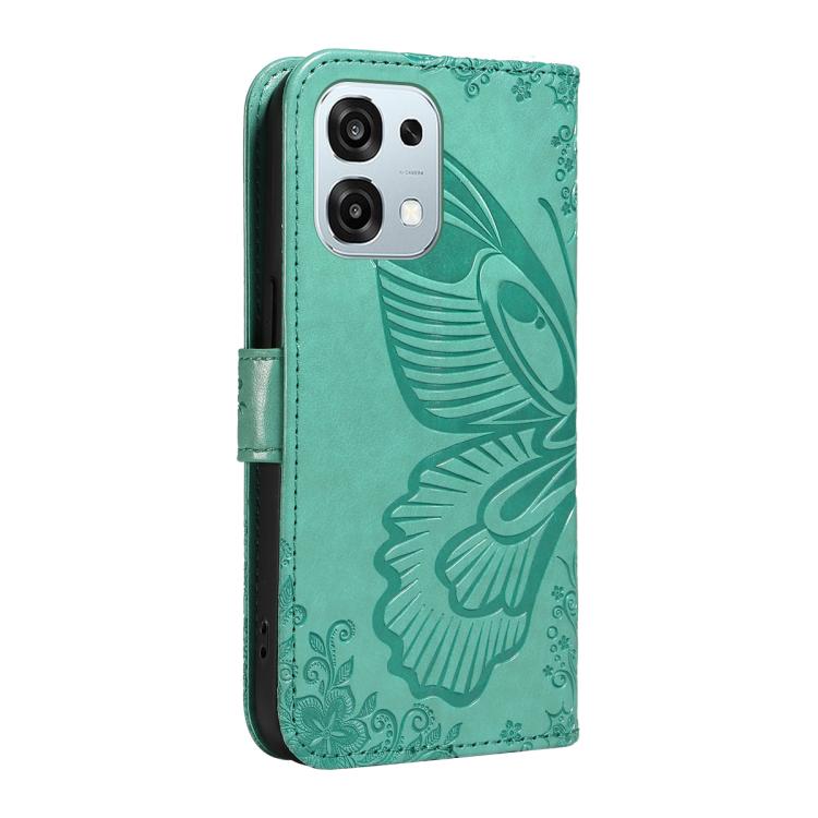 For OPPO A6 Pro 4G / 5G Global Swallowtail Butterfly Embossed Leather Phone Case