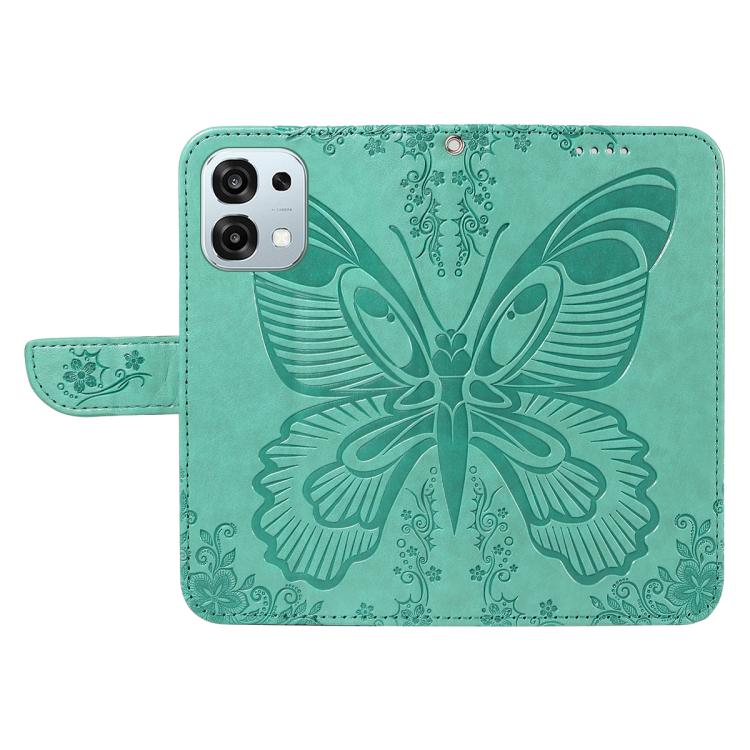 For OPPO A6 Pro 4G / 5G Global Swallowtail Butterfly Embossed Leather Phone Case