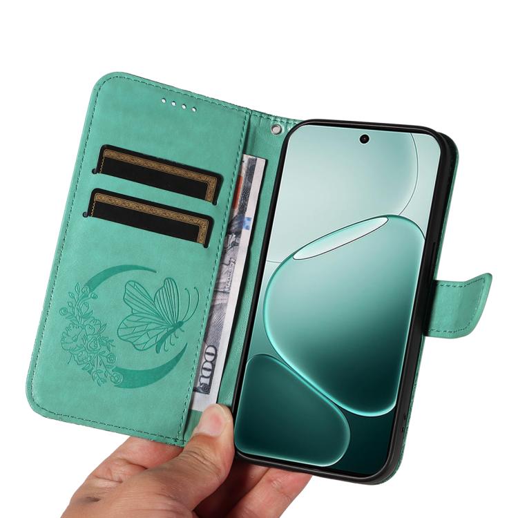 For OPPO A6 Pro 4G / 5G Global Swallowtail Butterfly Embossed Leather Phone Case