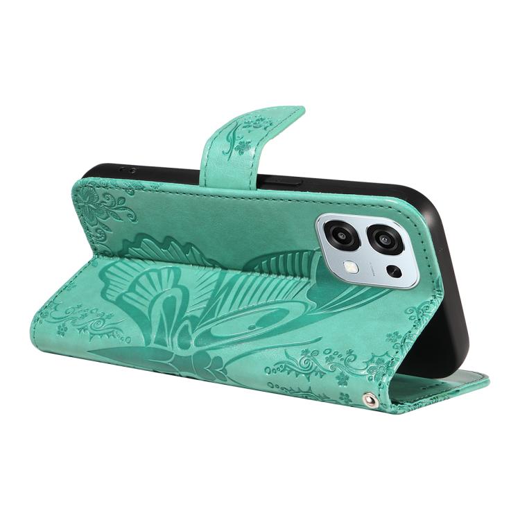 For OPPO A6 Pro 4G / 5G Global Swallowtail Butterfly Embossed Leather Phone Case