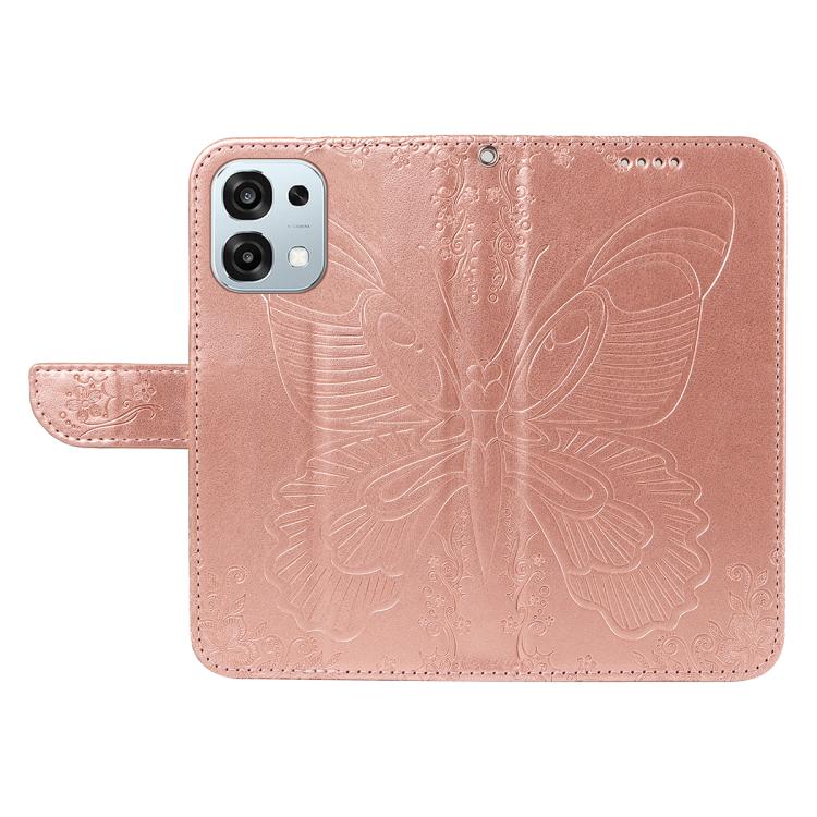 For OPPO A6 Pro 4G / 5G Global Swallowtail Butterfly Embossed Leather Phone Case