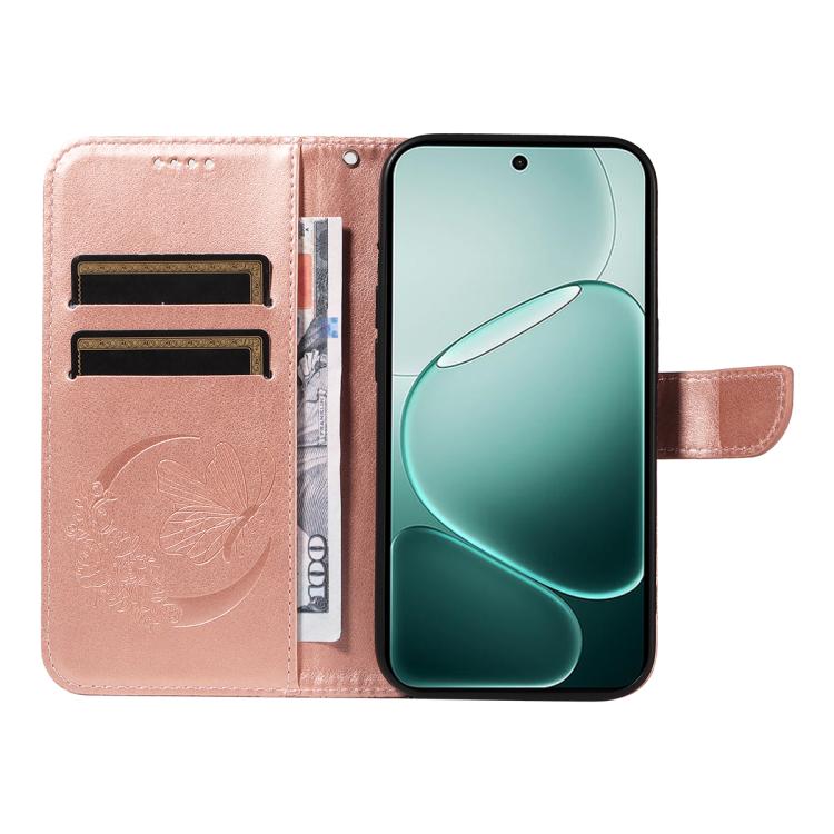 For OPPO A6 Pro 4G / 5G Global Swallowtail Butterfly Embossed Leather Phone Case