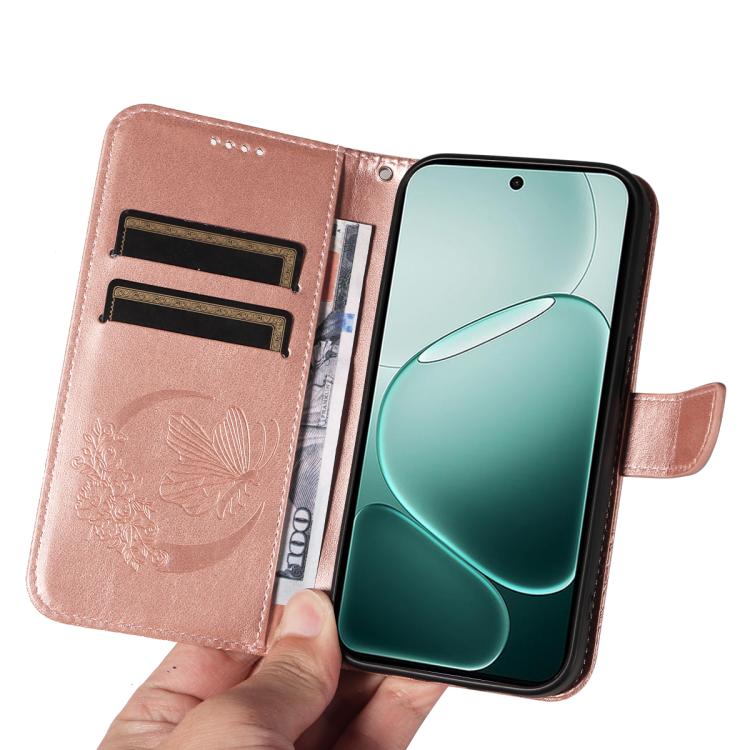 For OPPO A6 Pro 4G / 5G Global Swallowtail Butterfly Embossed Leather Phone Case