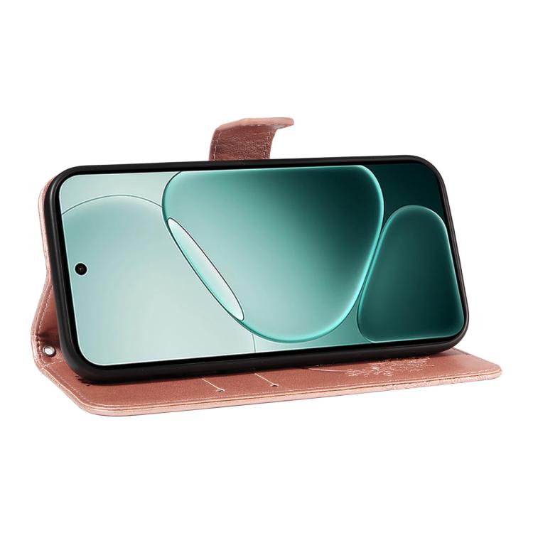 For OPPO A6 Pro 4G / 5G Global Swallowtail Butterfly Embossed Leather Phone Case