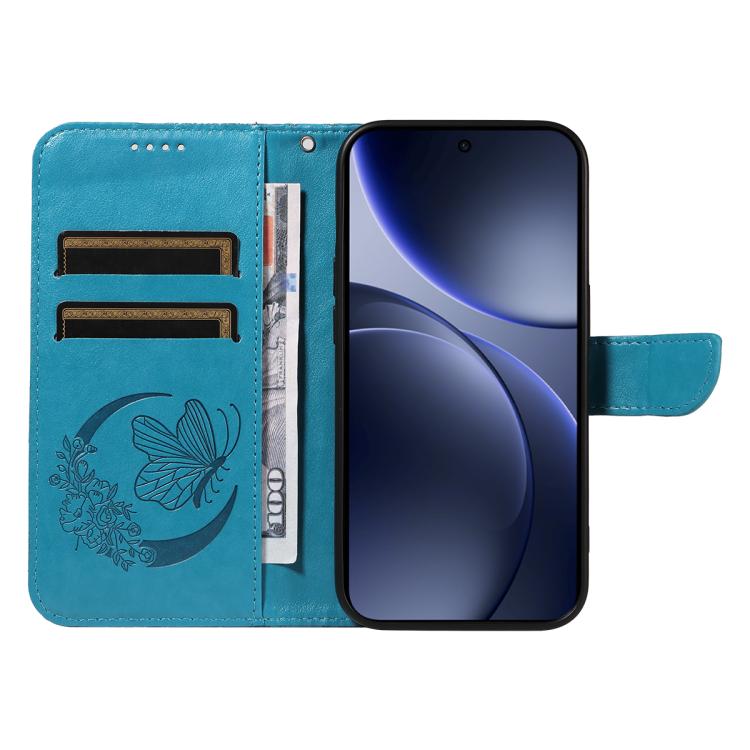 For OPPO Find X9 Swallowtail Butterfly Embossed Leather Phone Case