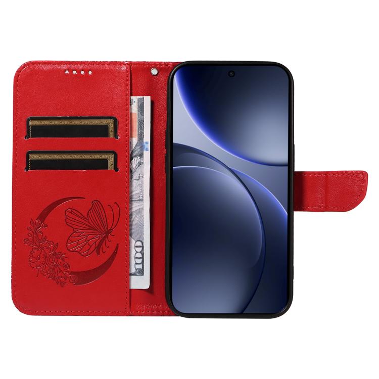 For OPPO Find X9 Swallowtail Butterfly Embossed Leather Phone Case