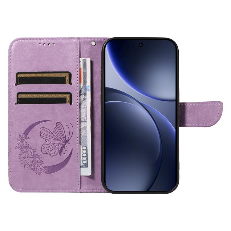 For OPPO Find X9 Swallowtail Butterfly Embossed Leather Phone Case