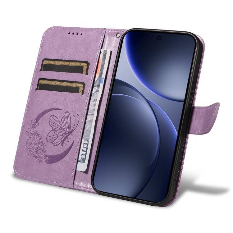 For OPPO Find X9 Swallowtail Butterfly Embossed Leather Phone Case