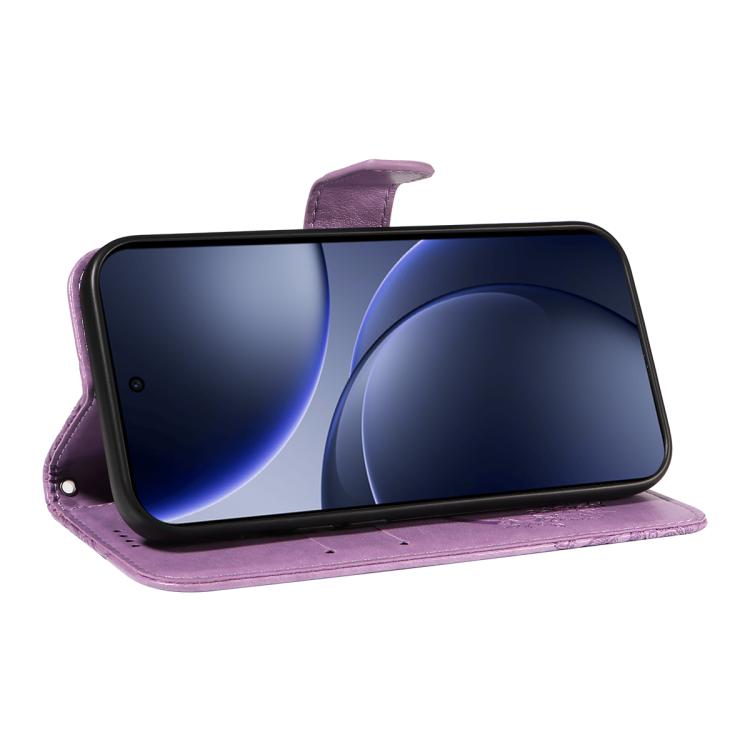 For OPPO Find X9 Swallowtail Butterfly Embossed Leather Phone Case