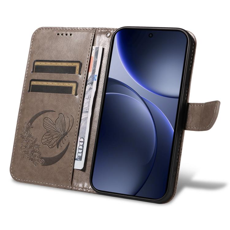 For OPPO Find X9 Swallowtail Butterfly Embossed Leather Phone Case