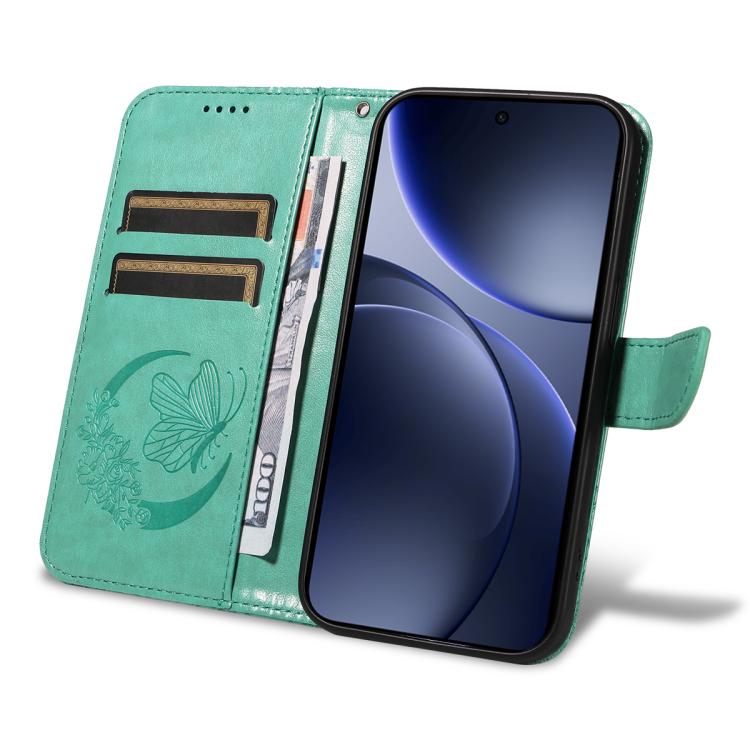 For OPPO Find X9 Swallowtail Butterfly Embossed Leather Phone Case