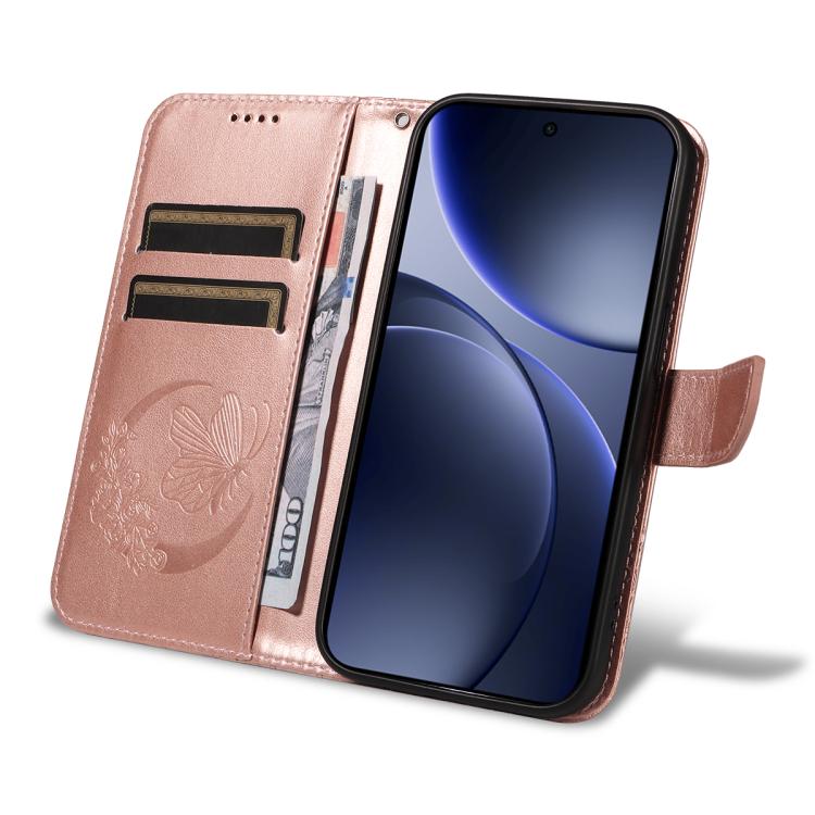 For OPPO Find X9 Swallowtail Butterfly Embossed Leather Phone Case
