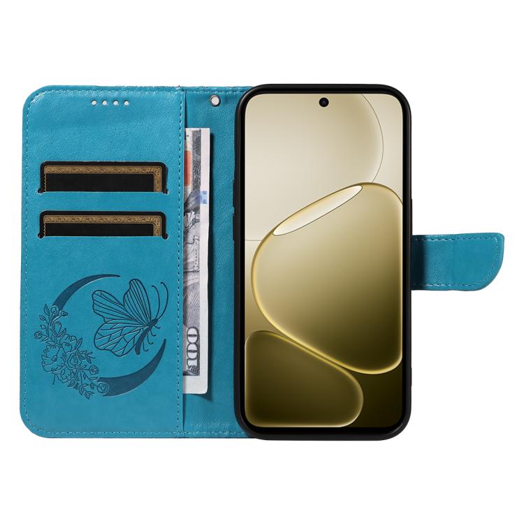 For OPPO A6X 5G / A6 5G Swallowtail Butterfly Embossed Leather Phone Case