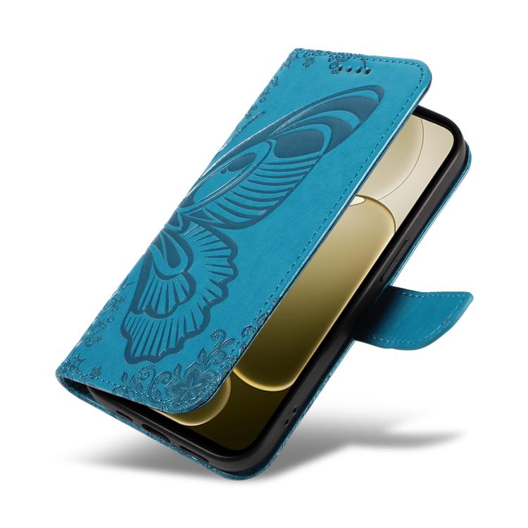 For OPPO A6X 5G / A6 5G Swallowtail Butterfly Embossed Leather Phone Case