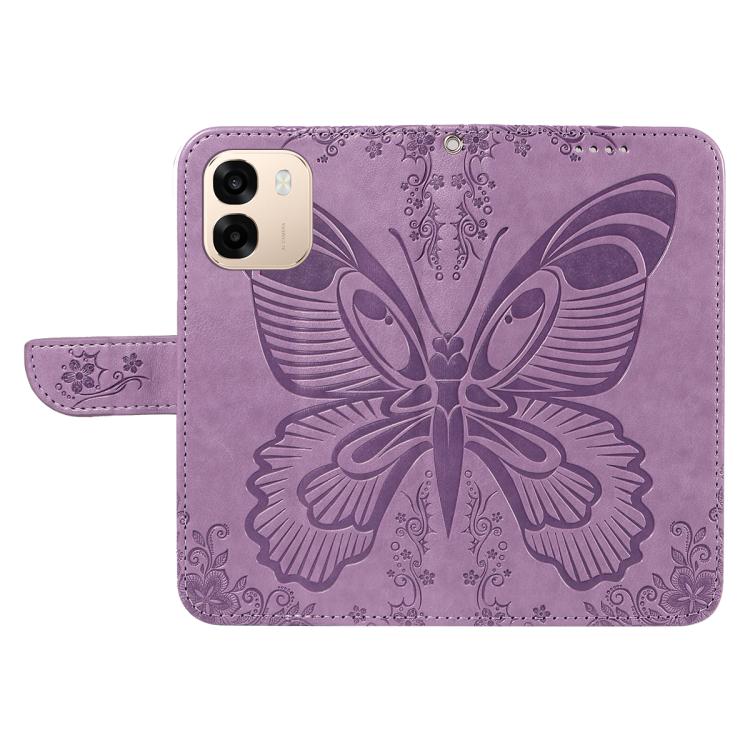 For OPPO A6X 5G / A6 5G Swallowtail Butterfly Embossed Leather Phone Case