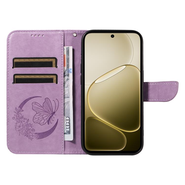 For OPPO A6X 5G / A6 5G Swallowtail Butterfly Embossed Leather Phone Case