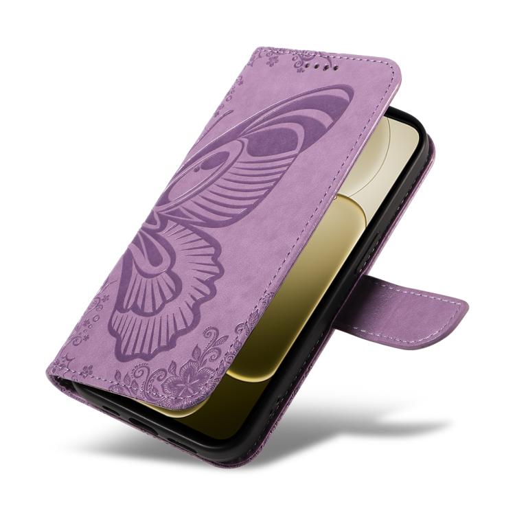 For OPPO A6X 5G / A6 5G Swallowtail Butterfly Embossed Leather Phone Case
