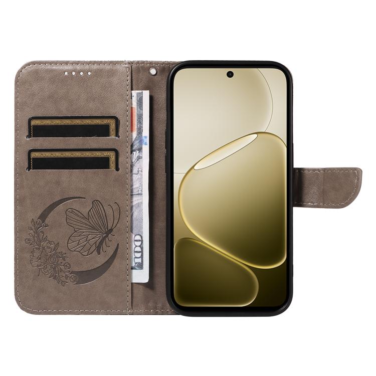 For OPPO A6X 5G / A6 5G Swallowtail Butterfly Embossed Leather Phone Case