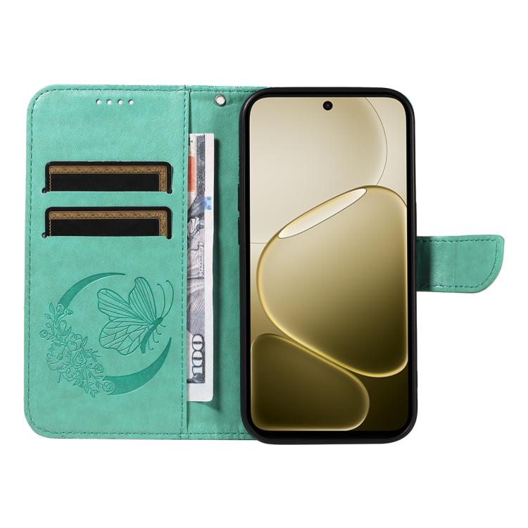 For OPPO A6X 5G / A6 5G Swallowtail Butterfly Embossed Leather Phone Case