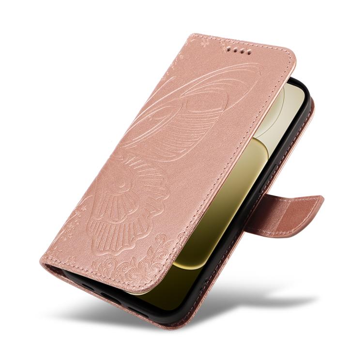 For OPPO A6X 5G / A6 5G Swallowtail Butterfly Embossed Leather Phone Case