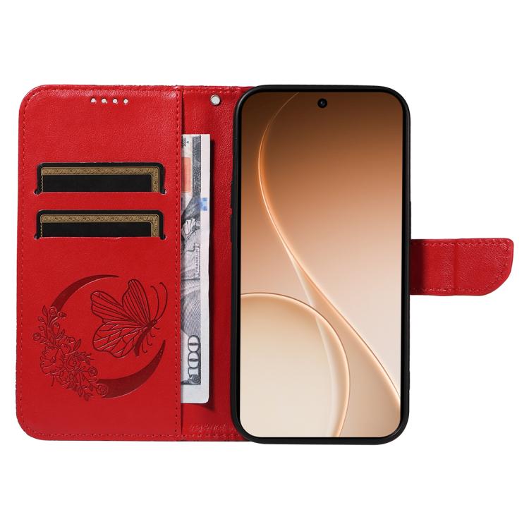 For OPPO Reno15 5G Global Swallowtail Butterfly Embossed Leather Phone Case