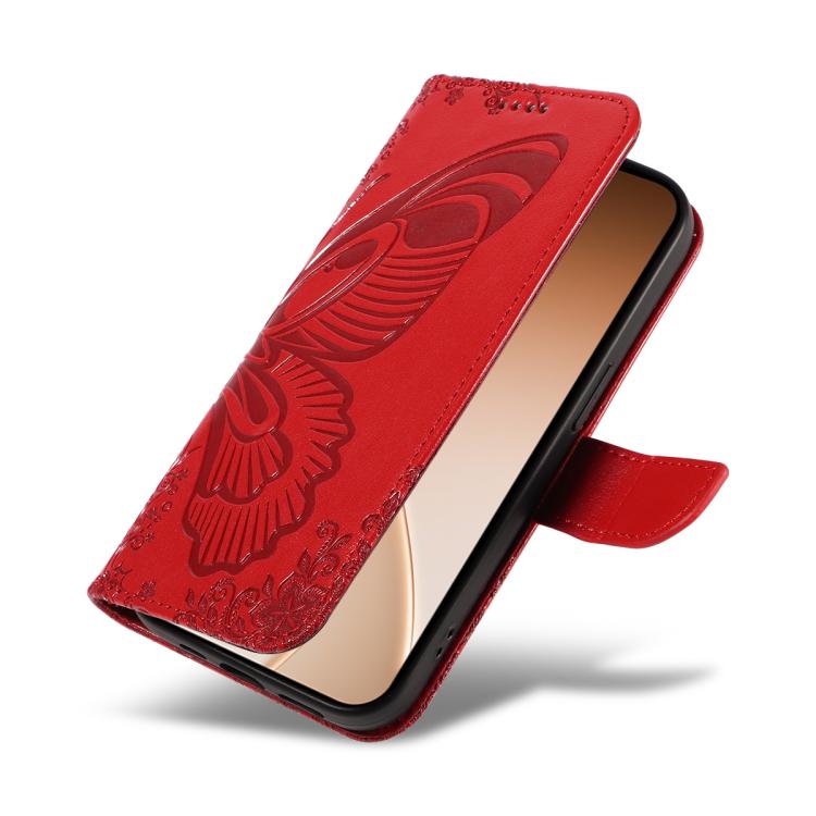 For OPPO Reno15 5G Global Swallowtail Butterfly Embossed Leather Phone Case