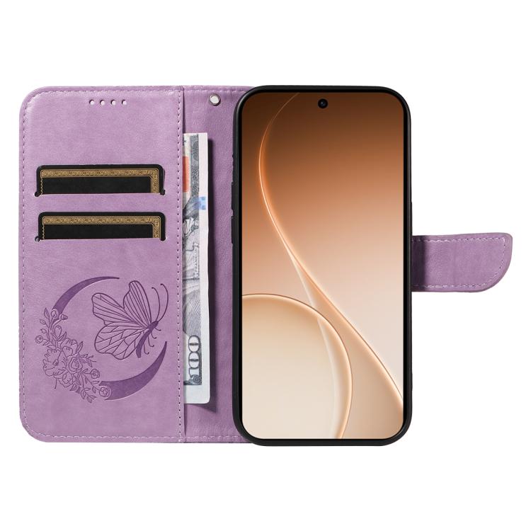 For OPPO Reno15 5G Global Swallowtail Butterfly Embossed Leather Phone Case