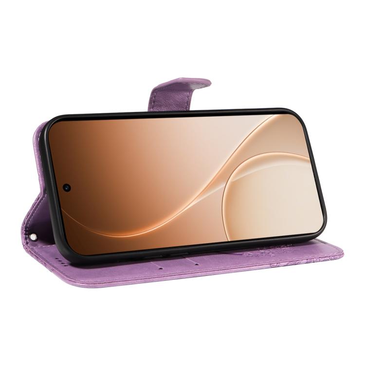For OPPO Reno15 5G Global Swallowtail Butterfly Embossed Leather Phone Case
