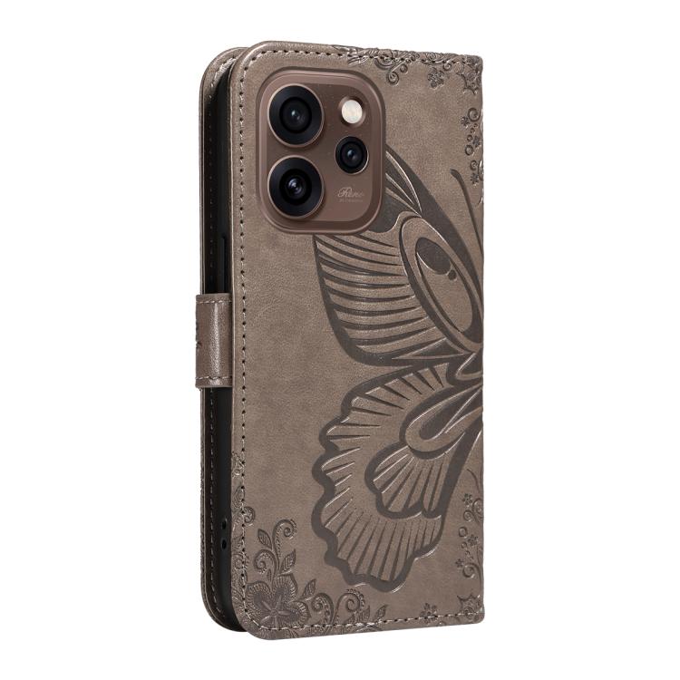 For OPPO Reno15 5G Global Swallowtail Butterfly Embossed Leather Phone Case