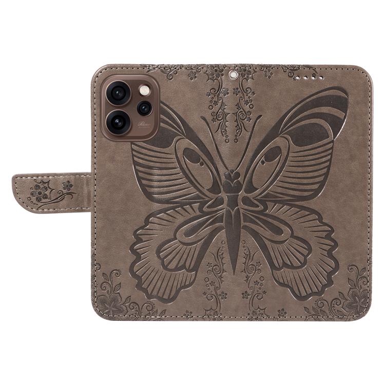 For OPPO Reno15 5G Global Swallowtail Butterfly Embossed Leather Phone Case