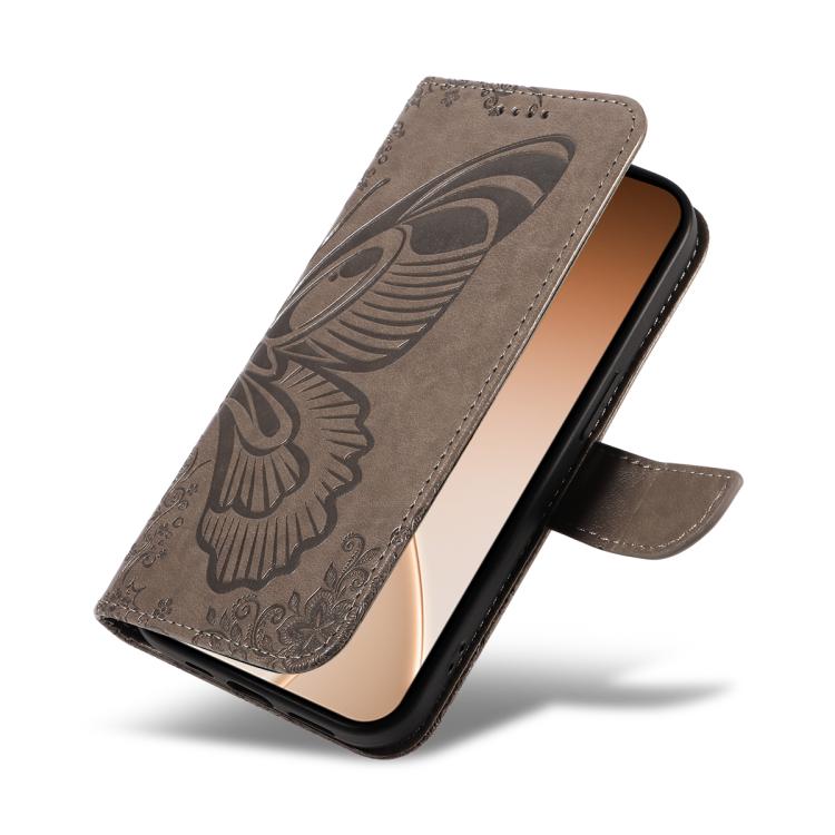 For OPPO Reno15 5G Global Swallowtail Butterfly Embossed Leather Phone Case