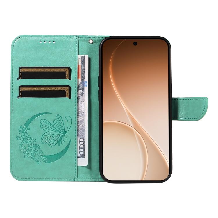 For OPPO Reno15 5G Global Swallowtail Butterfly Embossed Leather Phone Case