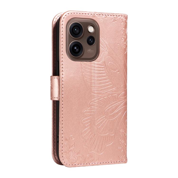 For OPPO Reno15 5G Global Swallowtail Butterfly Embossed Leather Phone Case
