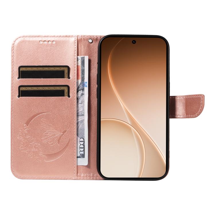 For OPPO Reno15 5G Global Swallowtail Butterfly Embossed Leather Phone Case
