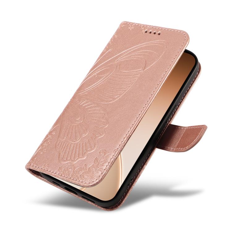 For OPPO Reno15 5G Global Swallowtail Butterfly Embossed Leather Phone Case