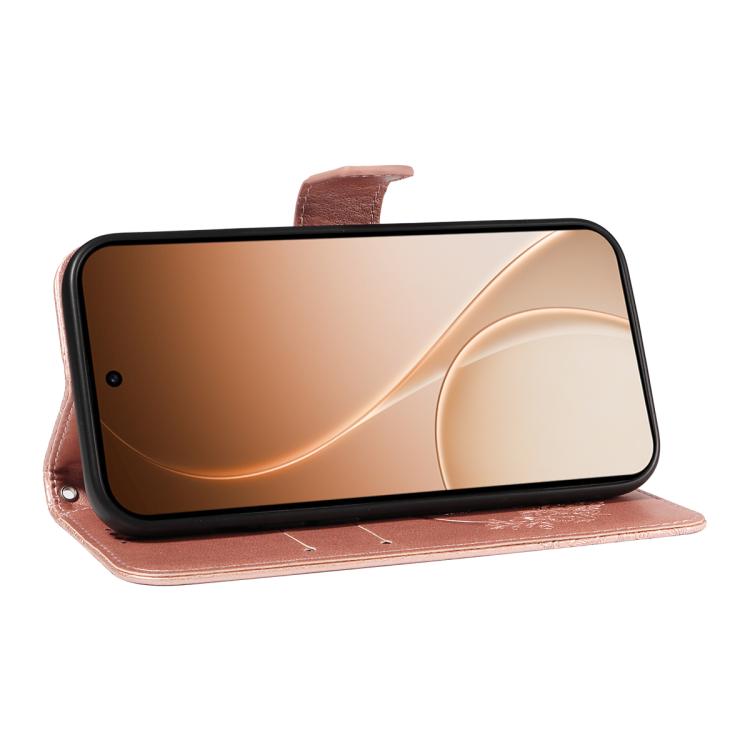 For OPPO Reno15 5G Global Swallowtail Butterfly Embossed Leather Phone Case