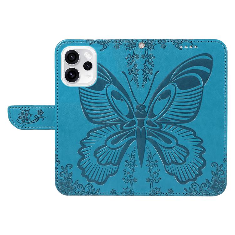 For OPPO Reno15 Pro 5G Global Swallowtail Butterfly Embossed Leather Phone Case