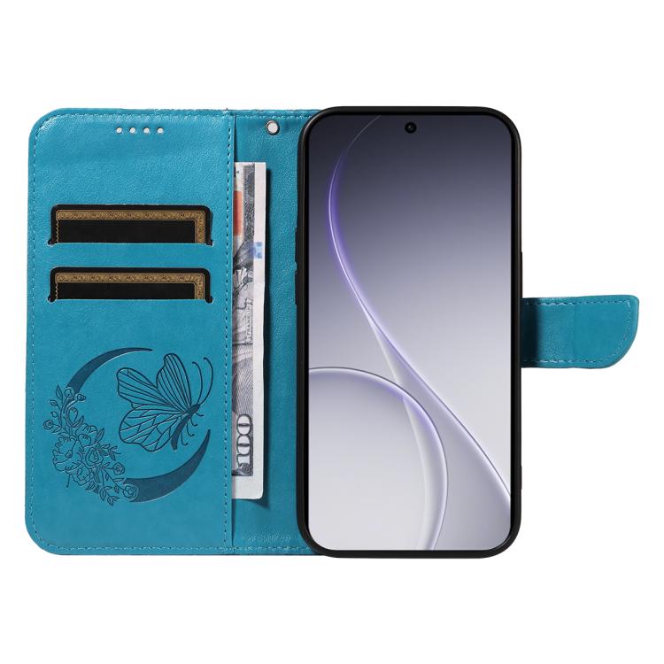 For OPPO Reno15 Pro 5G Global Swallowtail Butterfly Embossed Leather Phone Case