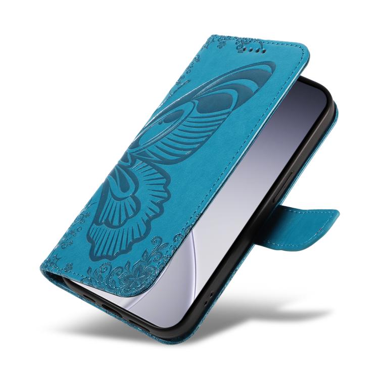For OPPO Reno15 Pro 5G Global Swallowtail Butterfly Embossed Leather Phone Case