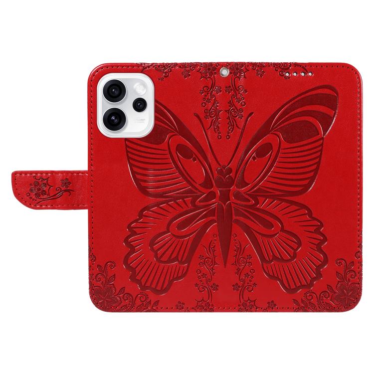 For OPPO Reno15 Pro 5G Global Swallowtail Butterfly Embossed Leather Phone Case