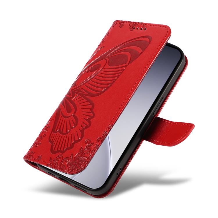 For OPPO Reno15 Pro 5G Global Swallowtail Butterfly Embossed Leather Phone Case