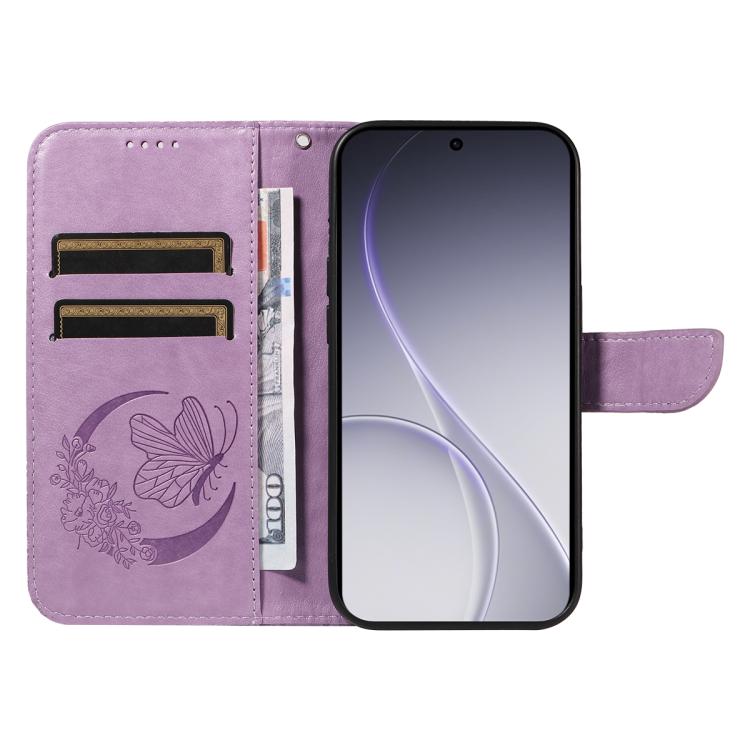 For OPPO Reno15 Pro 5G Global Swallowtail Butterfly Embossed Leather Phone Case