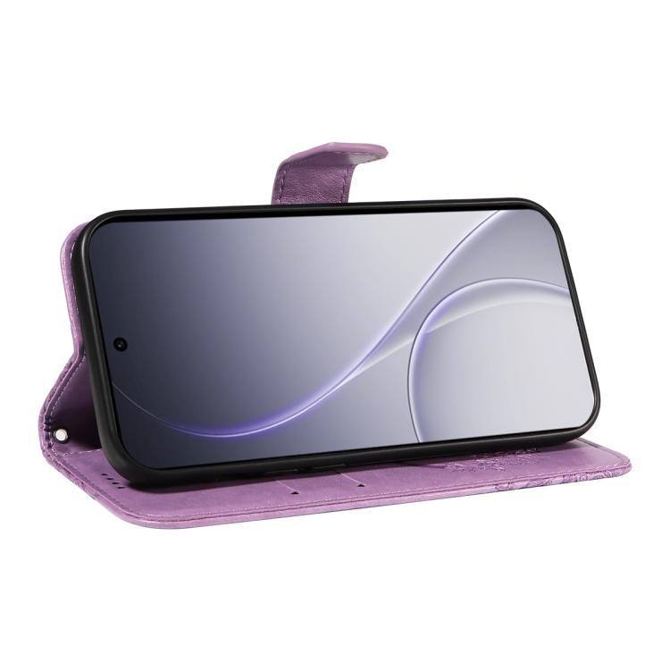 For OPPO Reno15 Pro 5G Global Swallowtail Butterfly Embossed Leather Phone Case