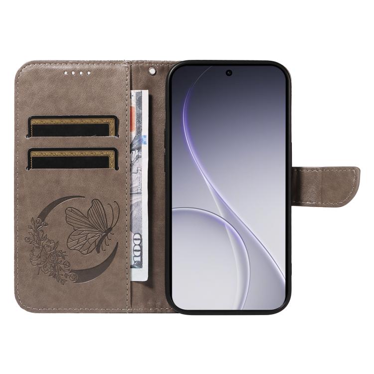 For OPPO Reno15 Pro 5G Global Swallowtail Butterfly Embossed Leather Phone Case