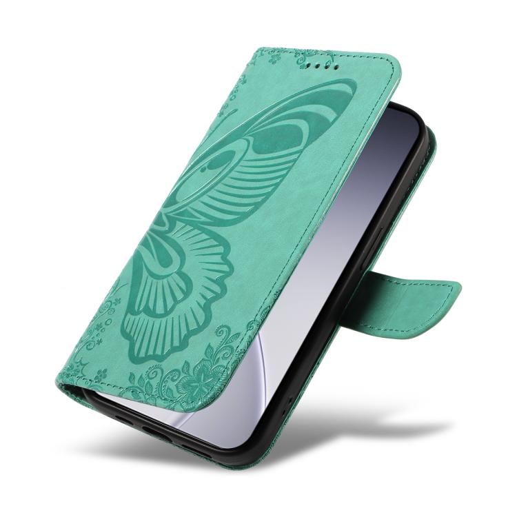 For OPPO Reno15 Pro 5G Global Swallowtail Butterfly Embossed Leather Phone Case