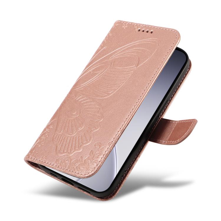 For OPPO Reno15 Pro 5G Global Swallowtail Butterfly Embossed Leather Phone Case