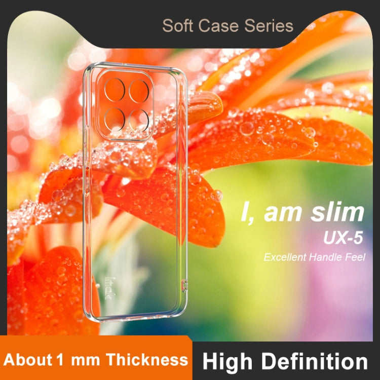 For Honor X6b imak UX-5 Series Super Slim Transparent Shockproof TPU Protective Case - Transparent