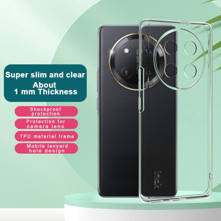 For Honor X60 Pro / X9c imak UX-5 Series Super Slim Transparent Shockproof TPU Protective Case - Transparent