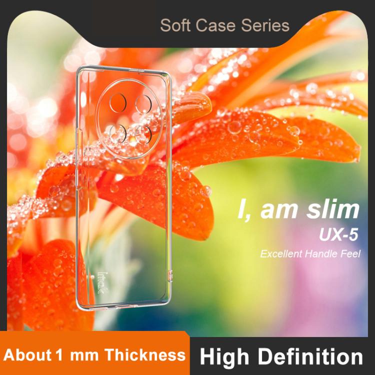 For Honor X60 Pro / X9c imak UX-5 Series Super Slim Transparent Shockproof TPU Protective Case - Transparent